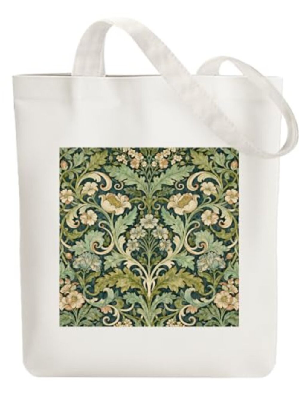 Reusable Canvas Shopping Tote Bag with Zip
